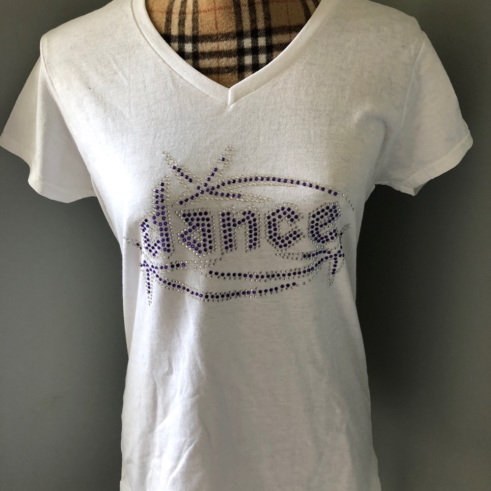Dance rhinestone T-shirt